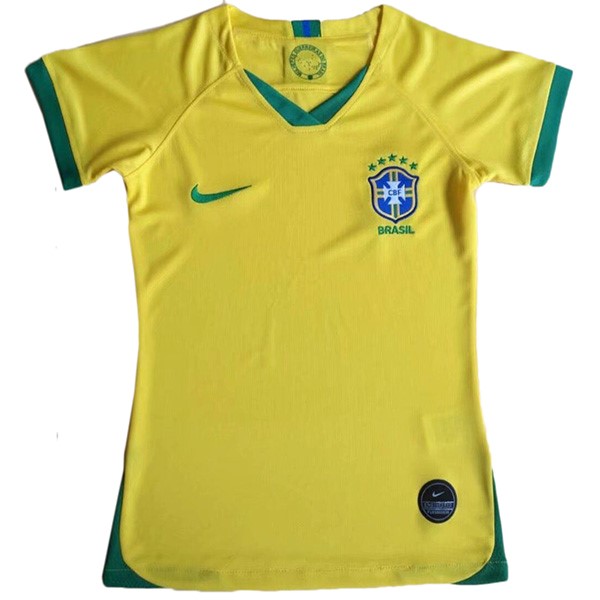 Camiseta Brasil Primera equipo Mujer 2019 Amarillo